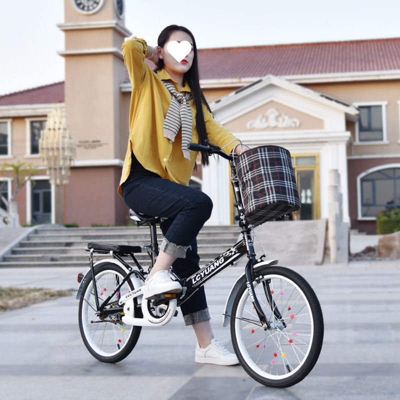 New Shock-Absorbing 20-Inch Foldableing Bicycle for Kidsren 16inch Primary and Secondary School Students' Bicycles for Men and Women