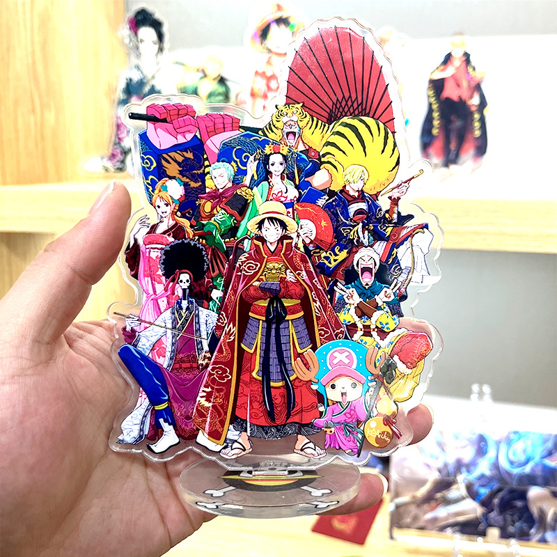 Acrylic Humanoid Standing Sign Animation Ornaments Cartoon Star Standing Sign Laser Flashing Red Game Two-Dimensional Wholesale Printing