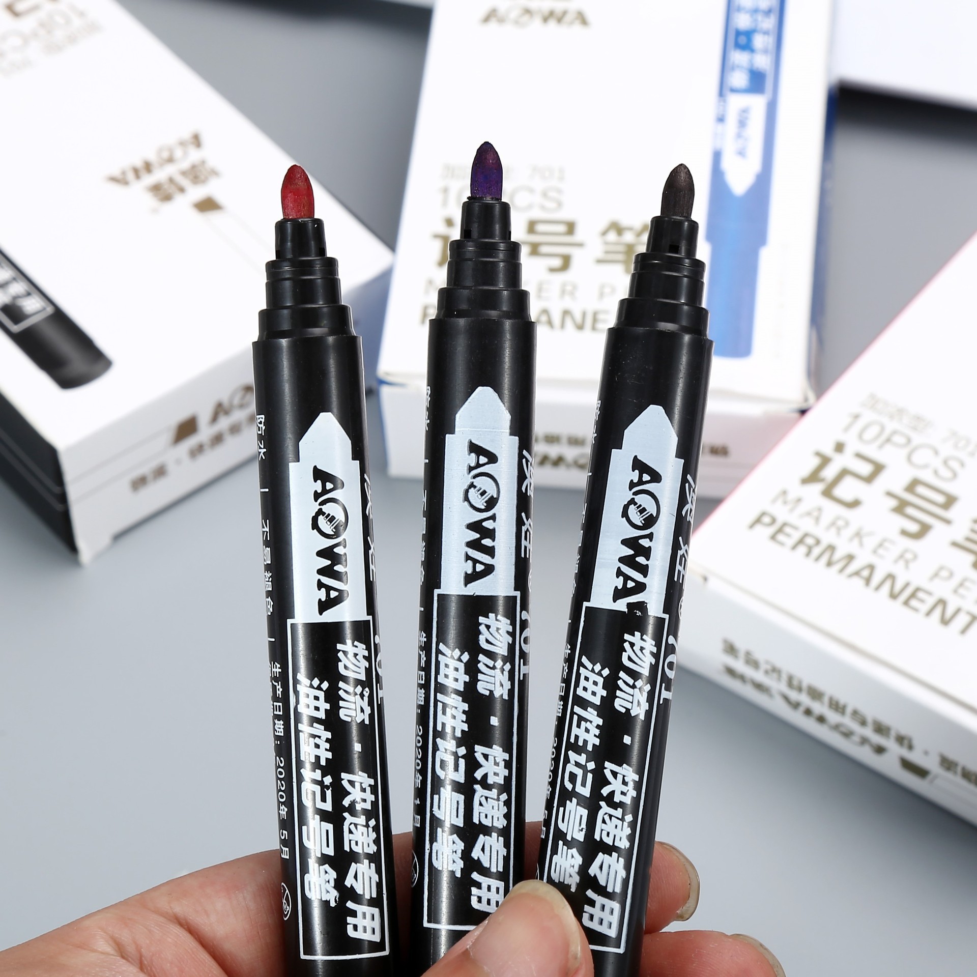 Marker Waterproof non-fading Oily Inkable Thick Large-head Pen Marker for Express Logistics Office