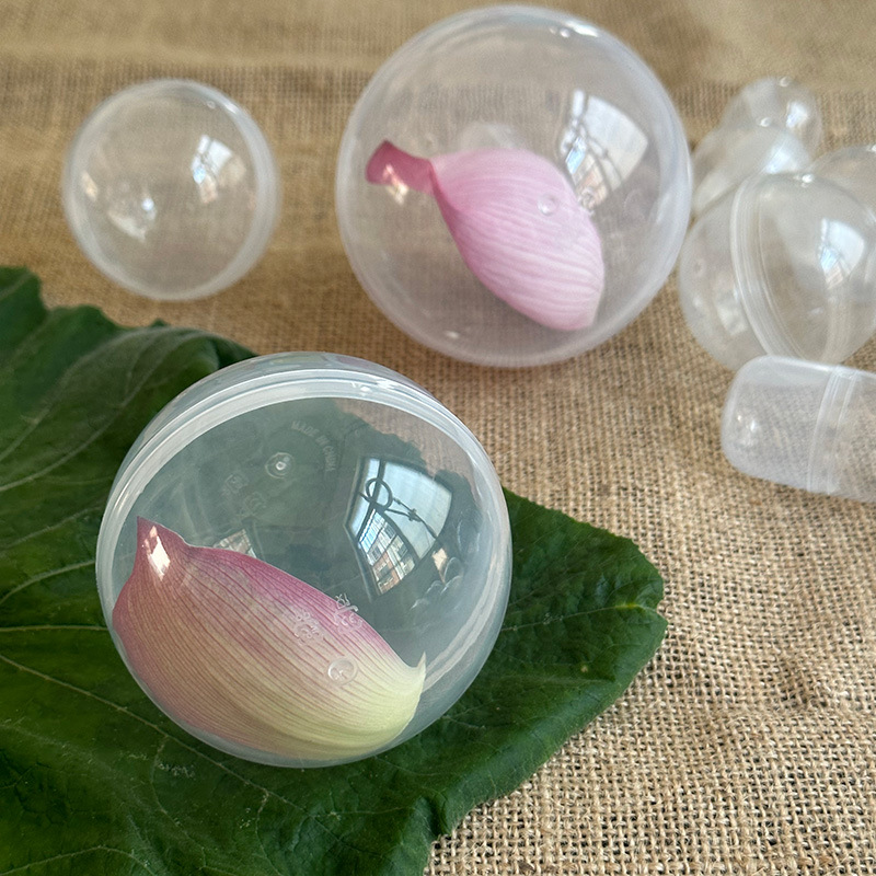 Оптовая продажа прозрачная оболочка гашапон специальный пластиковый шарик подарок шар капсула яйцеобразная пустая коробка 100 мм