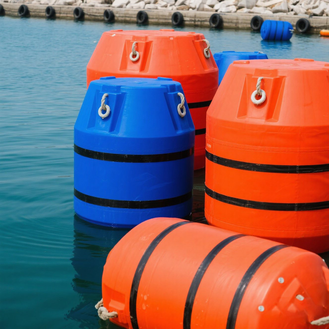 Reservoir Cylindrical Floating Body, Upstream and Downstream Garbage Interception Floating Body of Hydropower Station, Water Area Division Interception Floating Bucket Floating Ball