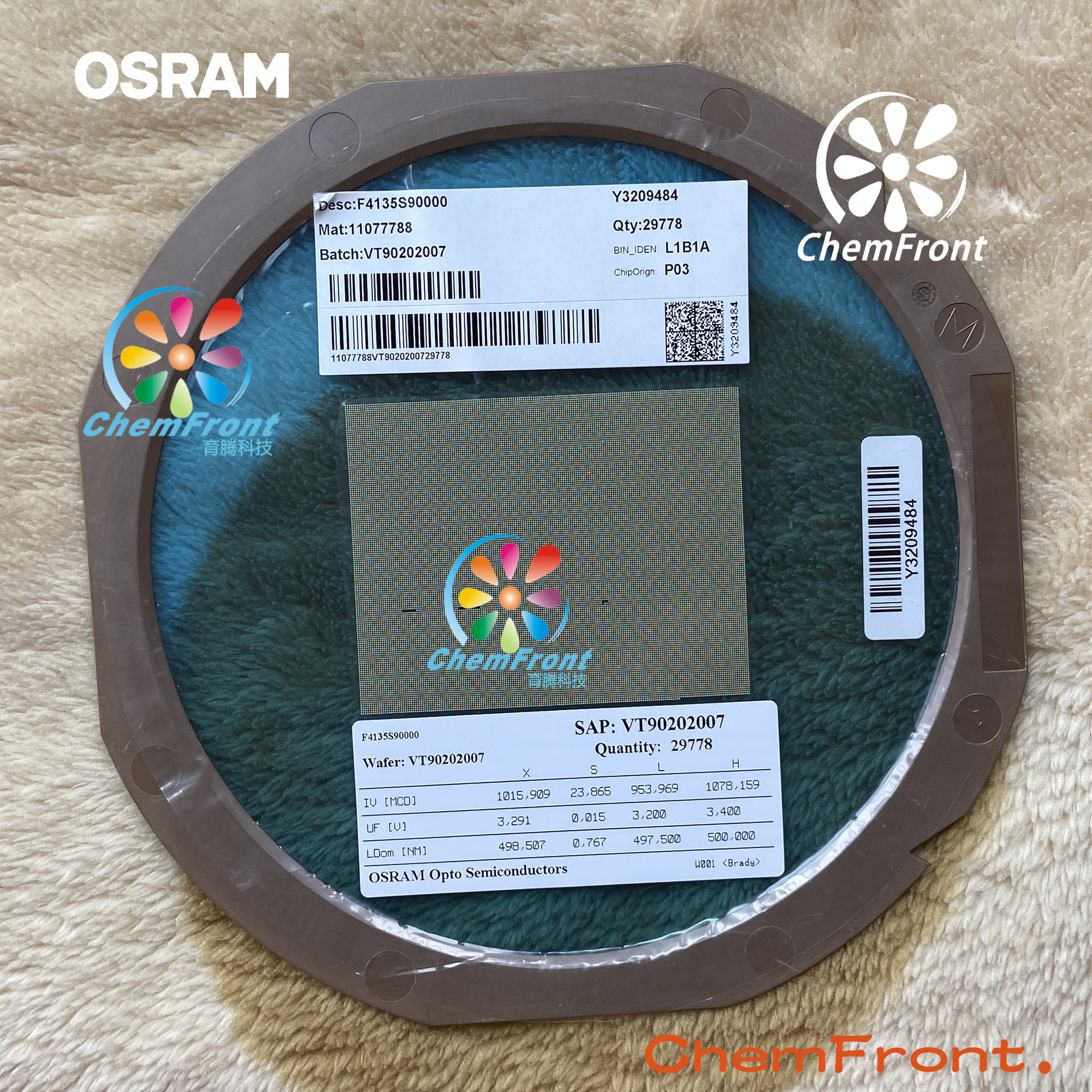 Osram Warning Light Chip Green Led Chip Deep Water Lighting Green Light Chip Green Display Chip