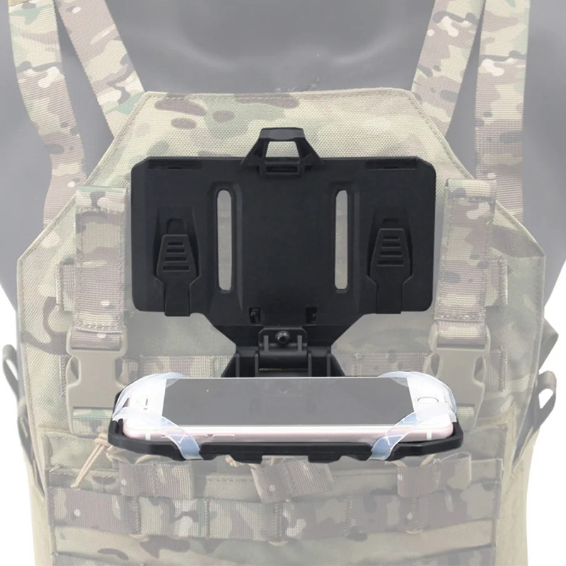 Cross-border Amazon folding navigation board MOLLE mounting tactical vest mobile phone bracket navigator chest hanging universal