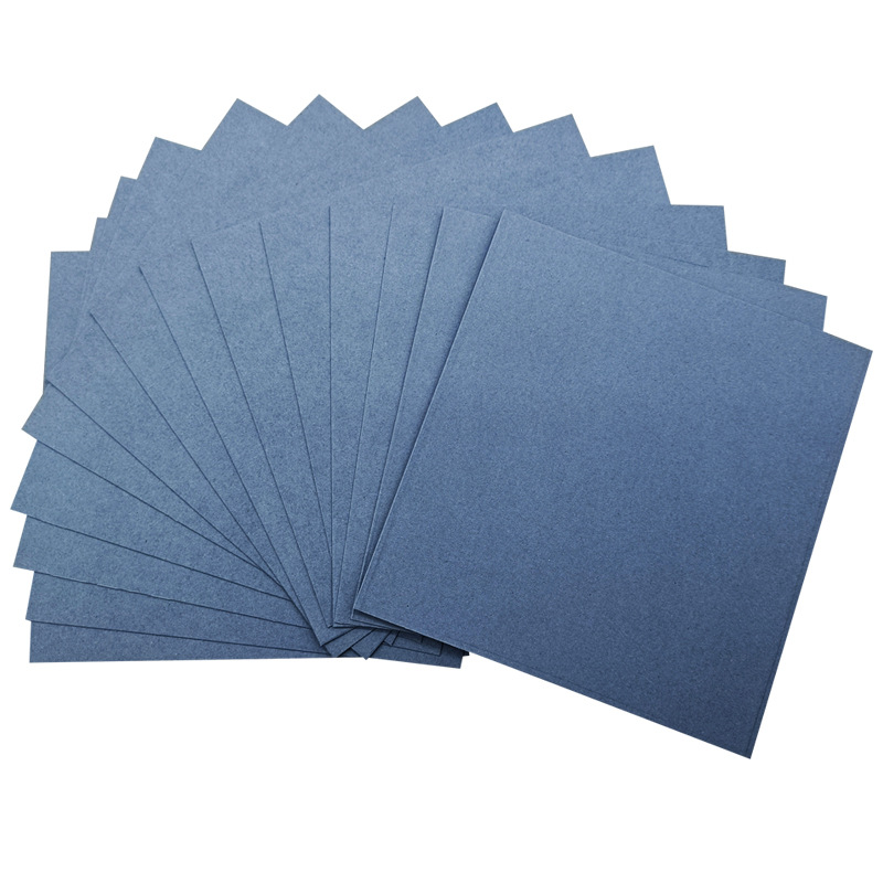 Factory wholesale custom blue card paper gentleman blue 110g-450g double-sided transparent full wood pulp blue cardboard light blue