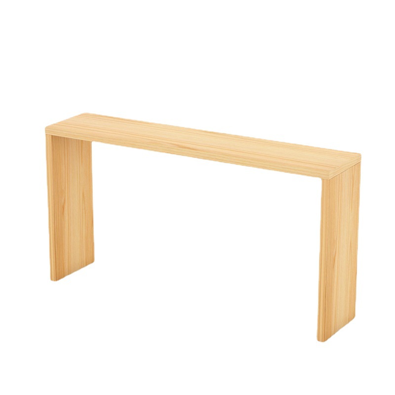 New Chinese Style Full Solid Wood Bar Table and Chair Combination Milk Tea Shop Multi-person Long High Table and Chair Bar Leisure Negotiation Table