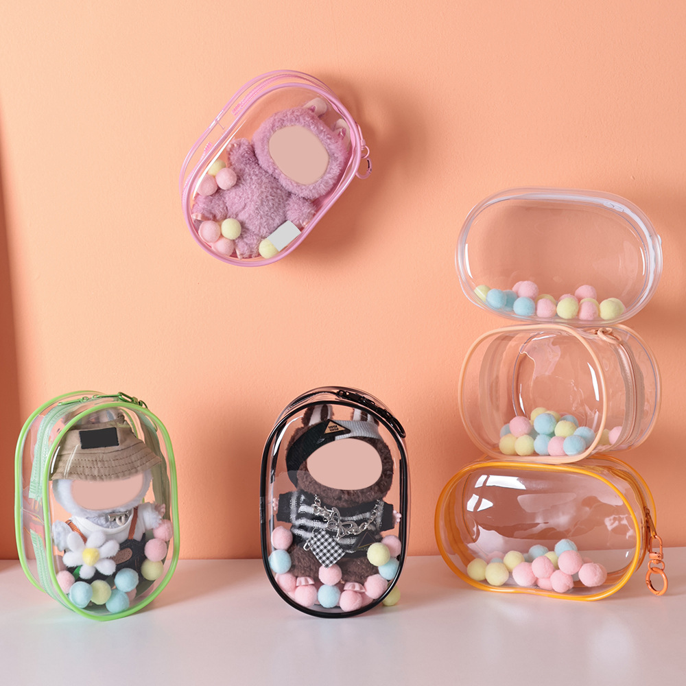 Защитный чехол для куклы 18см, PVC, многоцветная сумка для кукол