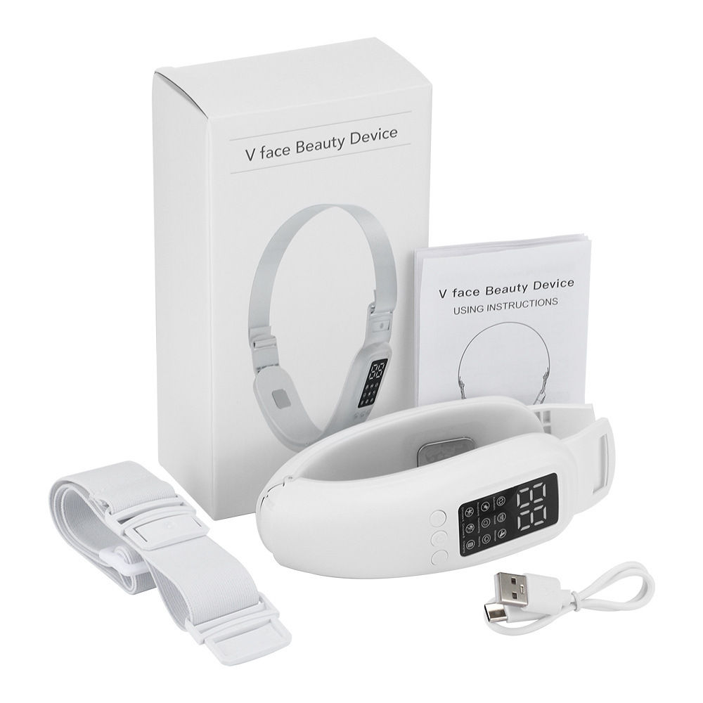 Электрический V-образный массажер для лица, инструмент для формирования лица с микротоками