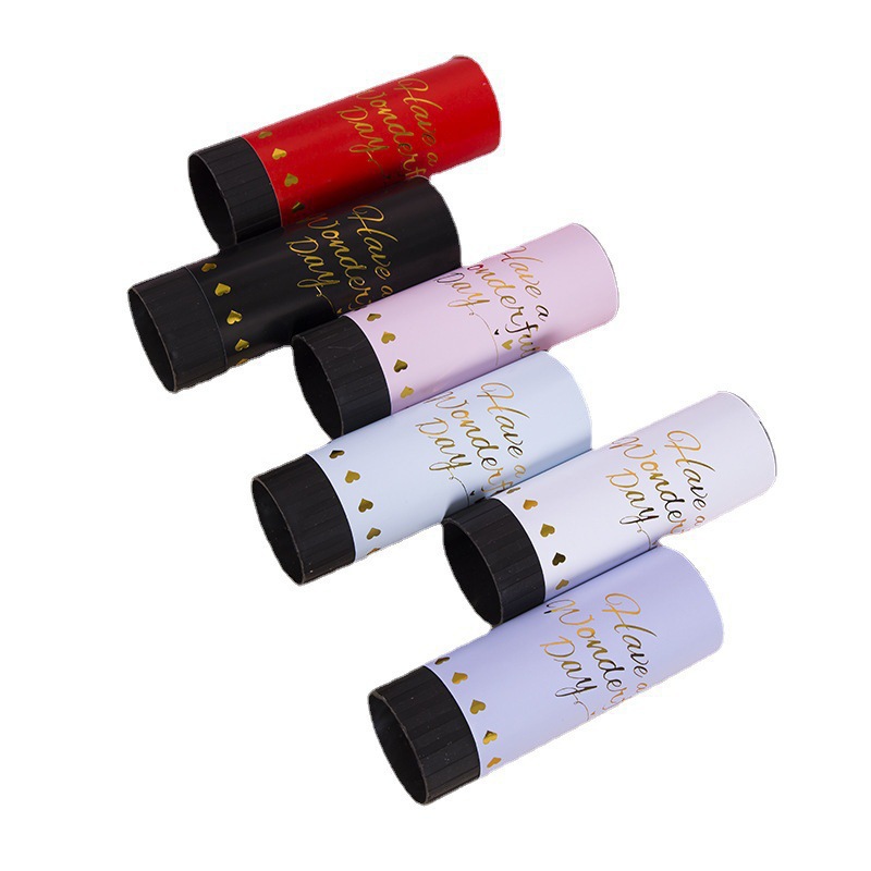 Birthday Wedding Hand-wrung Atmosphere Electronic Small Salute Spray Tube Hand-pulled Cannon Firework Photography Party Props Wedding