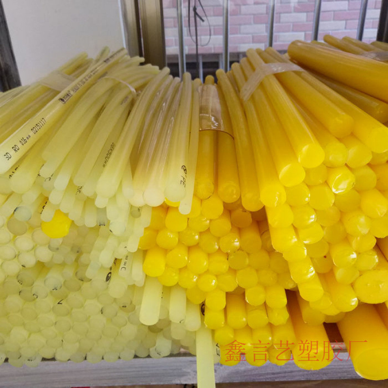 Импортированный желтый PU, резиновая палочка, высокая прочность, 90 градусов, полиуретановая палочка