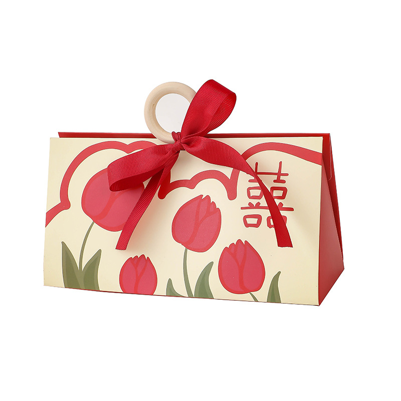 European-style wedding gift 2023 hand-held candy gift box new Chinese wedding candy box