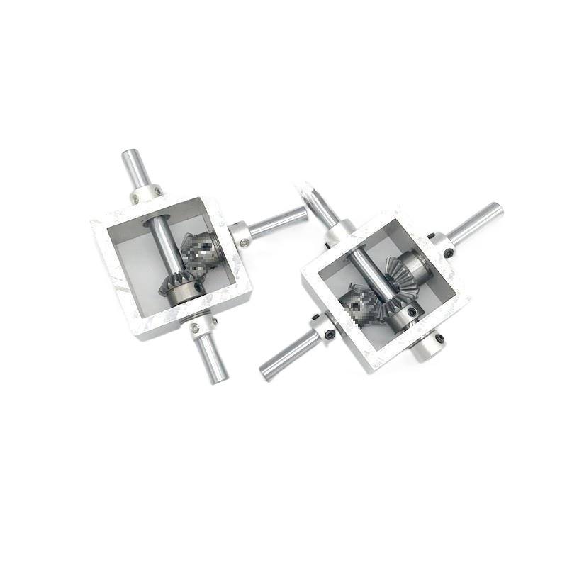 Right Angle Transmission Reversing Umbrella Gear Box Aluminum Frame Micro Corner Device Ratio Guide Box