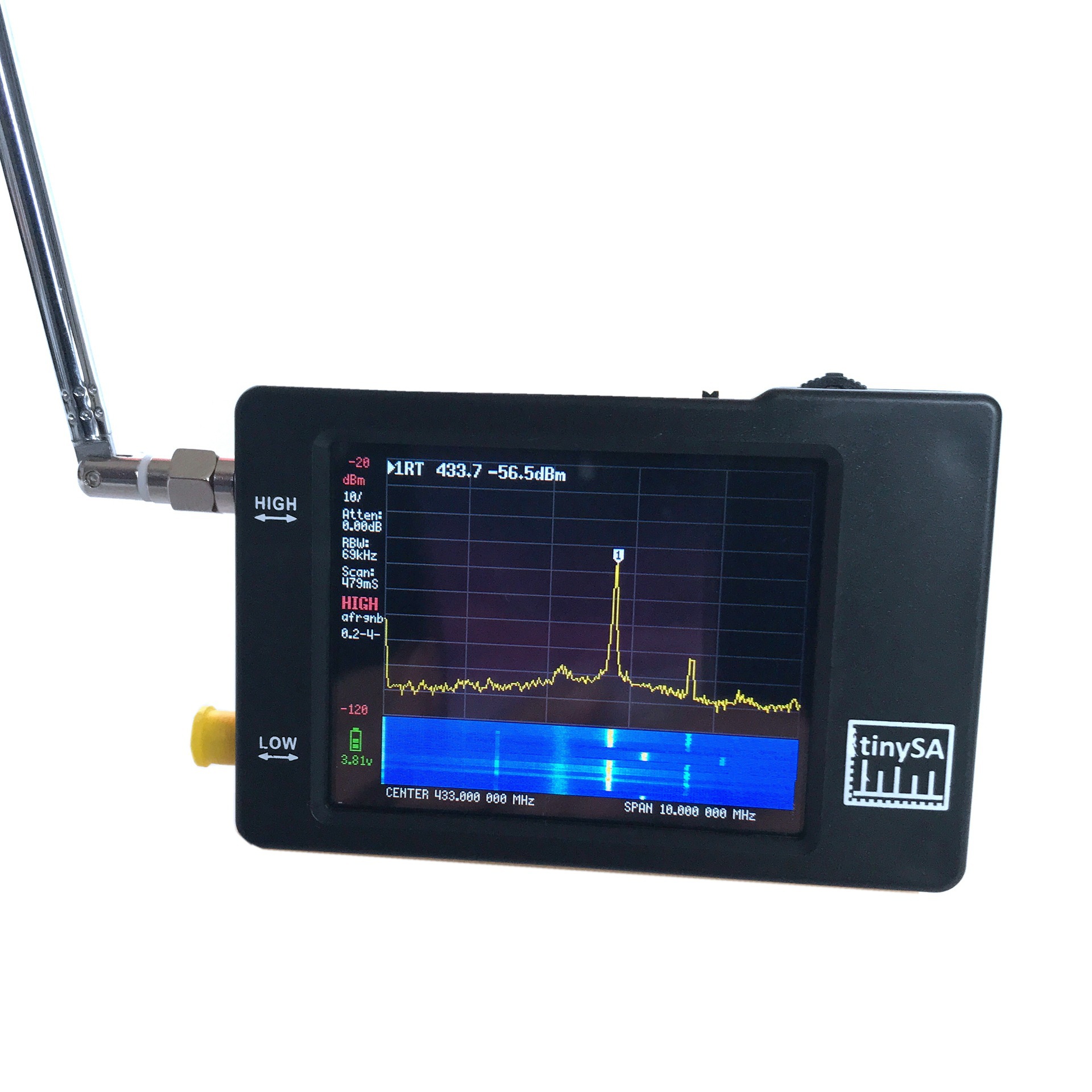 In stock tinySA handheld Spectrum analyzer 2.8 "touch screen tiny Spectrum analyzer