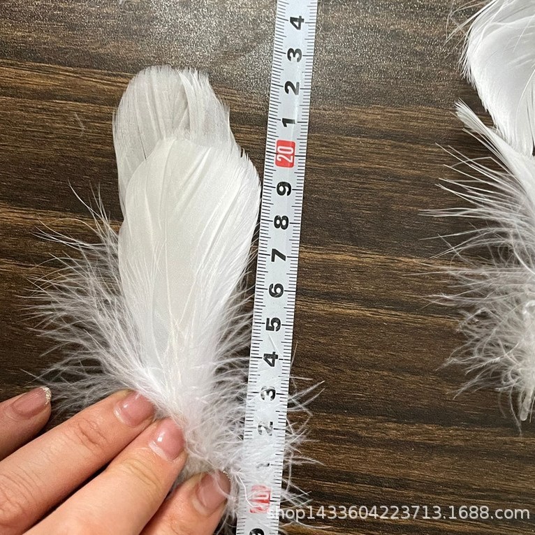 Large and medium-sized floating feather goose feather DIY cat teasing stick accessories wings decoration wave ball filler stage props