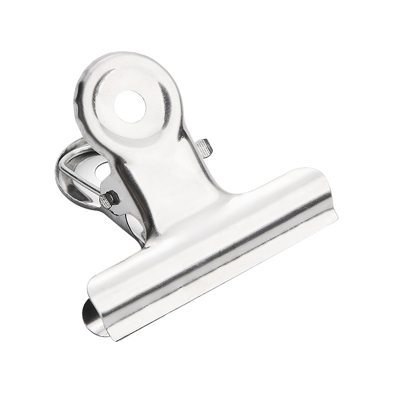 Clip Strong Iron Clip Office Folder Metal Seal Clip Stainless Steel Long Tail Clip Stationery Bill Book Clip