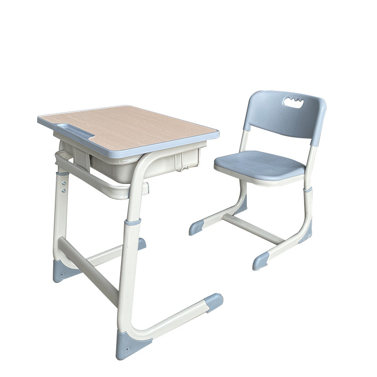 Desk and Chair Set with C-Shaped Core, Adjustable Height, Suitable for Primary and Secondary School Students, Training and Study Desk, Home Desk and Chair Set