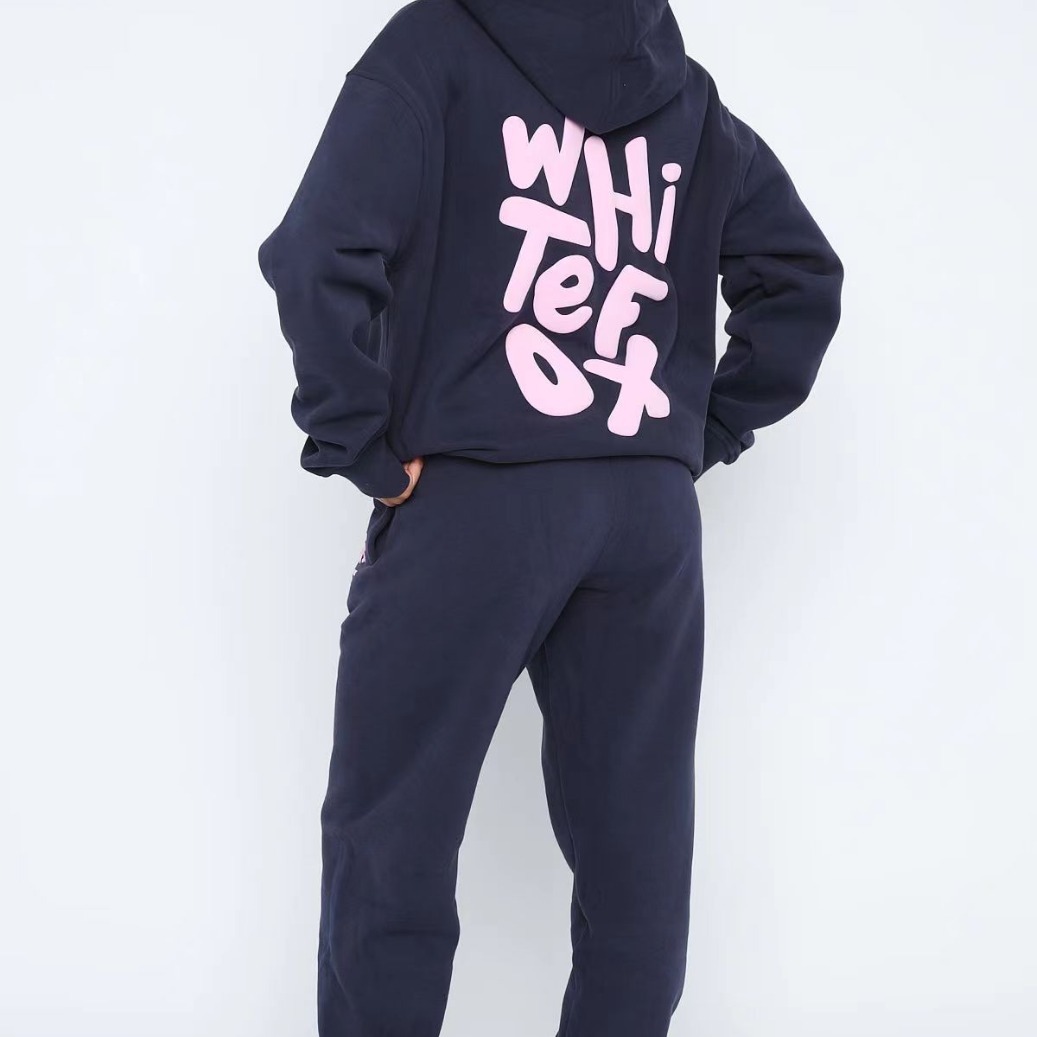 2024 New European and American Women's Cross-border AliExpress Spring and Autumn Sweatshirt Suit Fashion Sports Long Sleeve Pullover Hooded