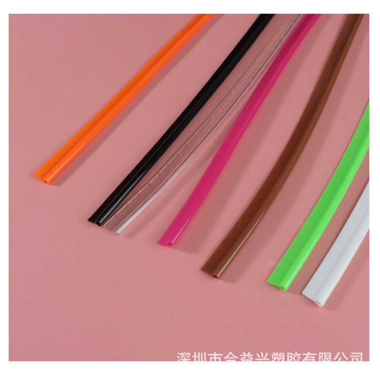 PVC bag T-shaped open-line stereotyping of the banging bone strip soft strip color plastic PE bone bar