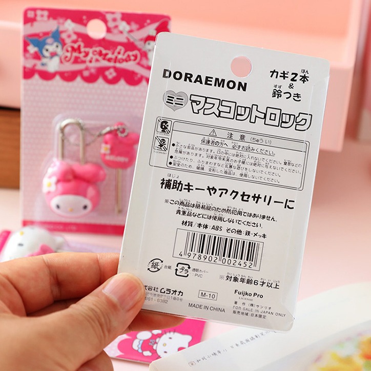 Cartoon Small Padlock Suitcase Dormitory Cabinet Diary School Bag Lock Cute Doll Creative Girl Heart Drawer Lock