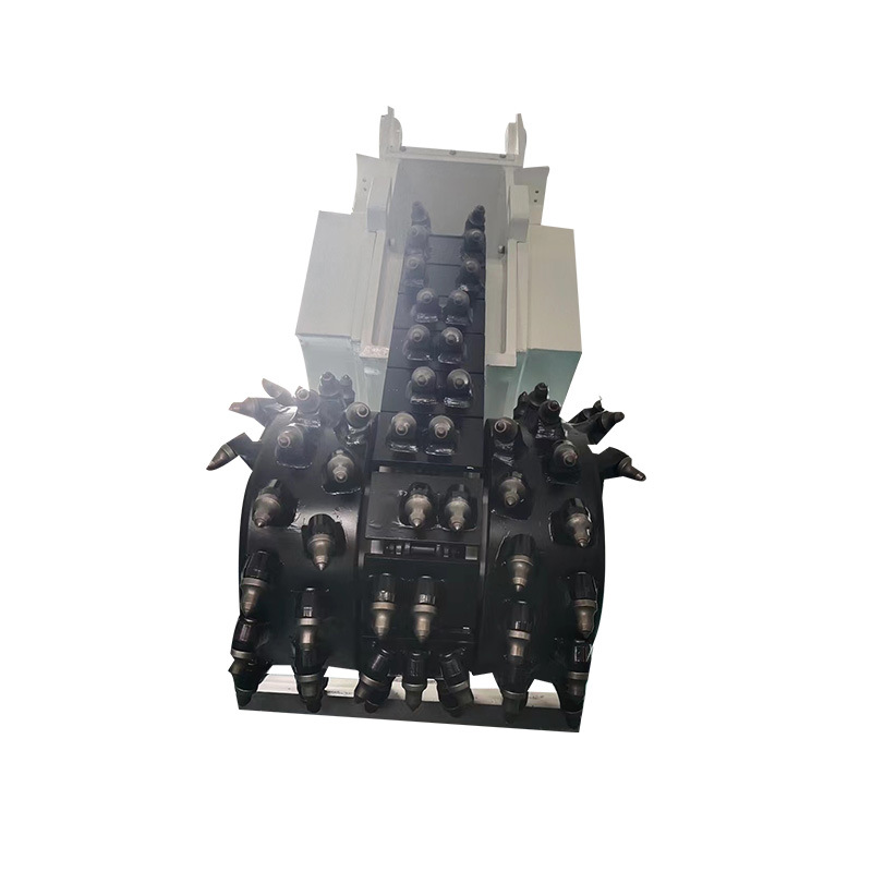 Mine tunnel pavement milling machine no blind zone chain milling excavator rock frozen soil slotting machine