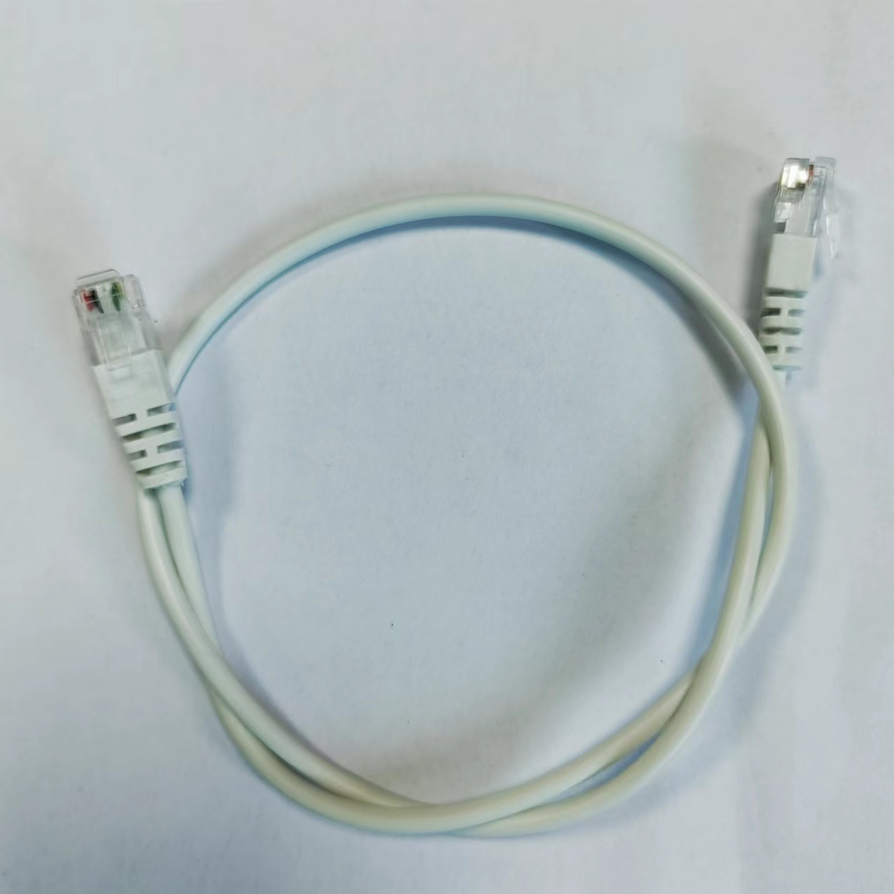 White RJ11 data 4C telephone line L = 5M single head crystal head injection molding