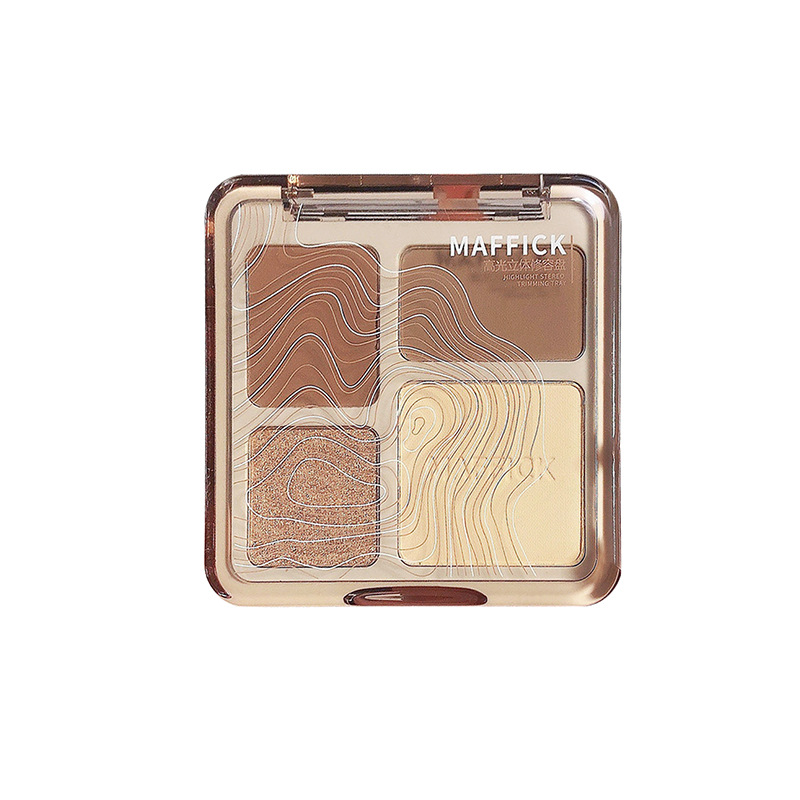 MAFFICK four-color repair plate highlight repair Integrated Plate matte brightening glitter highlight eye shadow repair plate