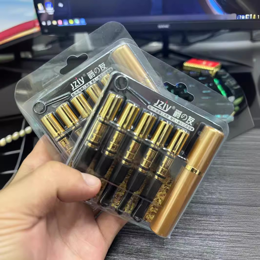 Jueyou Cigarette Holder Filter Circulation Type Washable Magnet Multi-Filter Coarse, Medium and Fine Three-Use Filter Jy-175