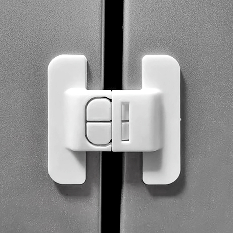 Refrigerator Door Closer Cabinet Drawer Safety Lock Push-pull Door Lock Punch-free Refrigerator Door Lock Baby Anti-opening Buckle