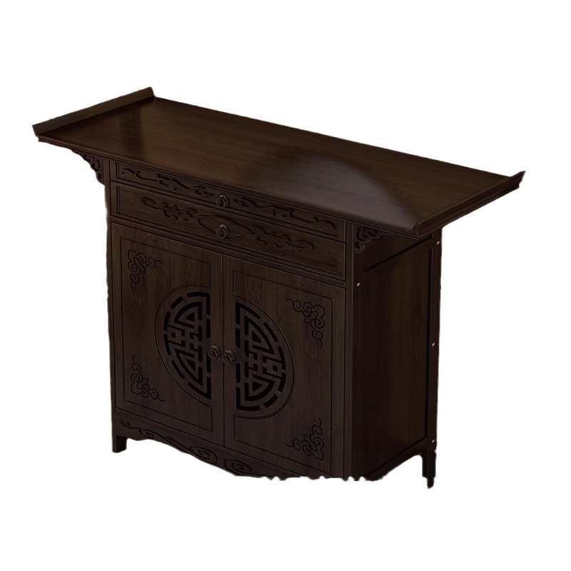 Buddha shrine new Chinese style stand cabinet God of Wealth cabinet Buddha table home incense table Buddha statue Guan Gong Bodhisattva worship table tribute table