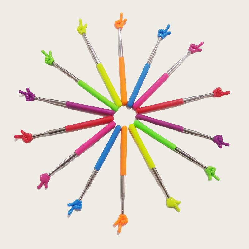 Telescopic Finger Reading Stick Reading Finger Telescopic Reading Stick Reading Pointer Baton Teacher Teaching Manufacturer Wholesale