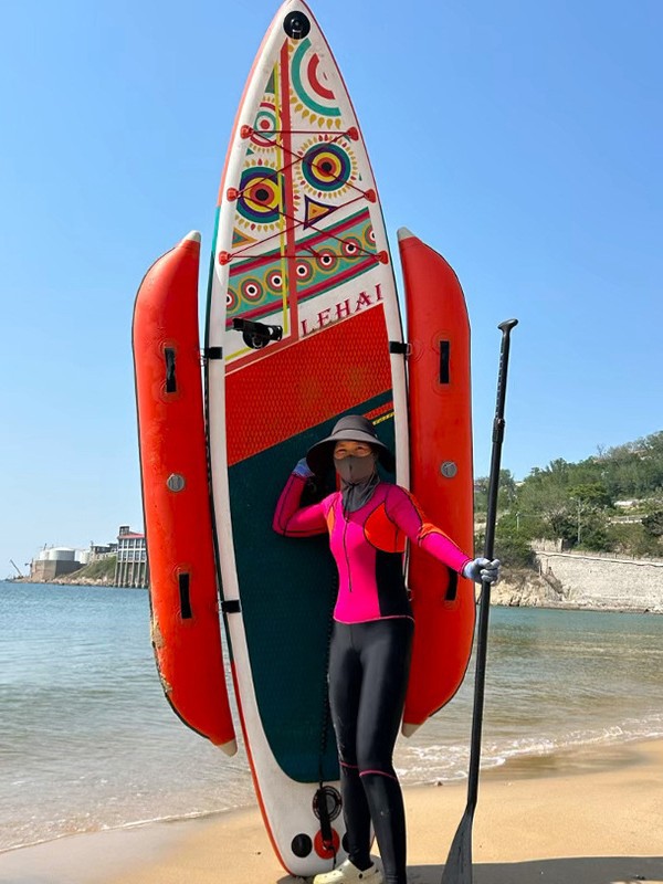 Sup Paddle Board Inflatable Paddle Surfboard Anti-Rollover Fishing Paddle Board Boat Balance Air Bag Board Family Multi-Person Water Skiing