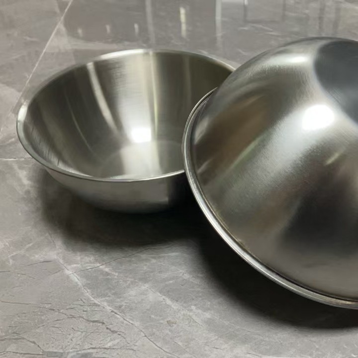 Thickened stainless steel salad bowl ramen bowl cooking basin Korean-style scale salad bowl egg and basin multi-purpose basin