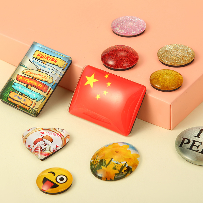 Сценические стеклянные магнитные наклейки на холодильник индивидуальные музейные сувениры подарки индивидуальная канцелярия магнитная пряжка оптом