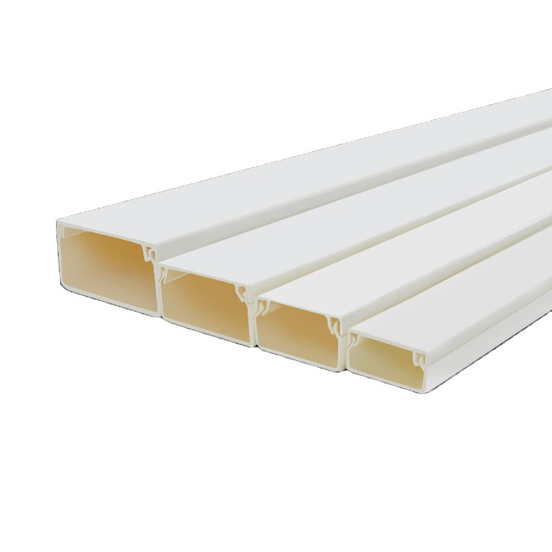 Insulated square trunking open-mounted white non-adhesive plastic trunking wall routing flame retardant PVC trunking manufacturers
