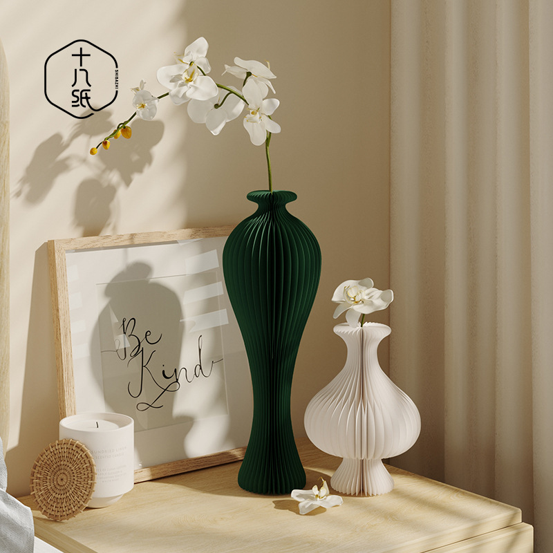 Восемнадцать бумажные креативные вазы украшения цветы несколько для гостиной цветочные композиции художественное оформление дома