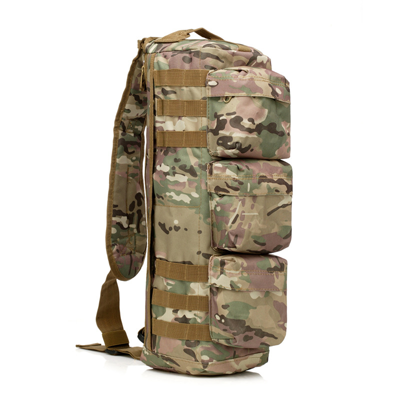 Outdoor Multifunctional Shoulder Bag Charge Bag Camouflage Crossbody Bag Tactical Shoulder Bag Cycling Mountain Climbing Large Capacity Bag