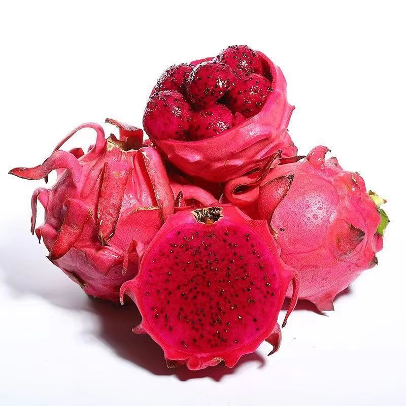 Jindu No. 1 Red Heart Pitaya 2.5kg Large Fruits Whole Box Red Flesh Fresh Fruit Free Shipping Wholesale Juicy
