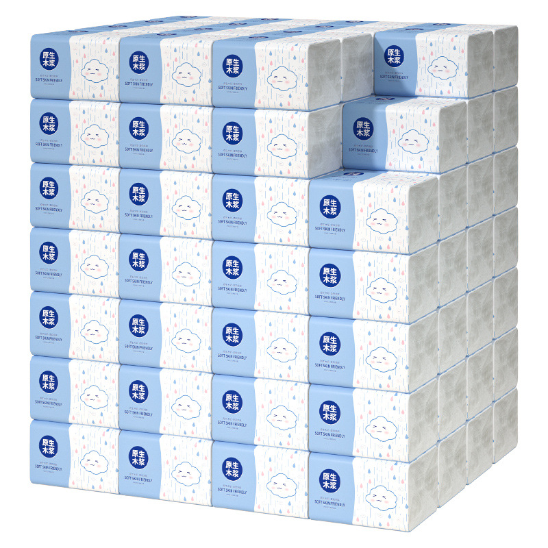Wholesale Full Box of 60 Packs of Paper Towels, Thickeneded Paper Towels, Household Facial Tissues, Toilet Paper, Limited Time Sale