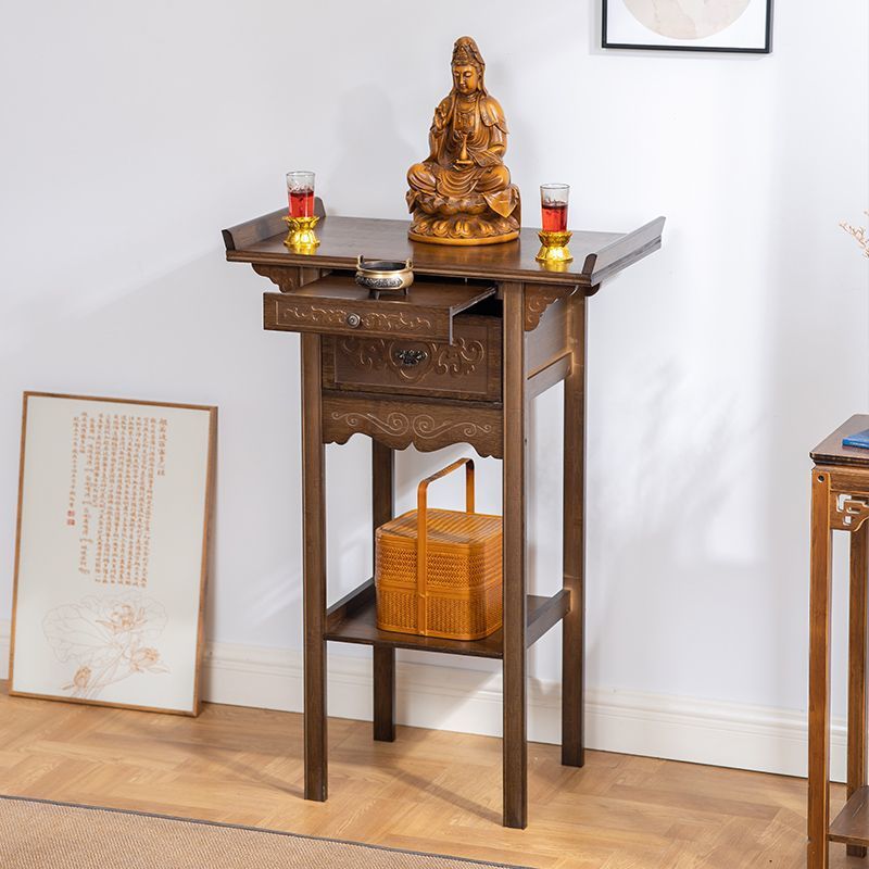 Chinese-Style Buddhist Niche Offering Table, Buddhist Altar, Home Economical Altar, Buddha Statue, Guan Gong Offering Table, Bodhisattva Table, Incense Case, Tribute Table