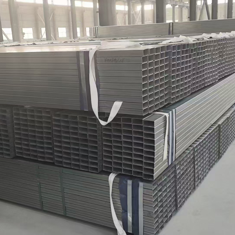 Galvanized Square Tube Zinc Aluminum Magnesium Square Tube Photovoltaic Engineering Rectangular Tube Manufacturer Direct Supply Zinc Aluminum Magnesium Square Tube Seamless Rectangular Tube