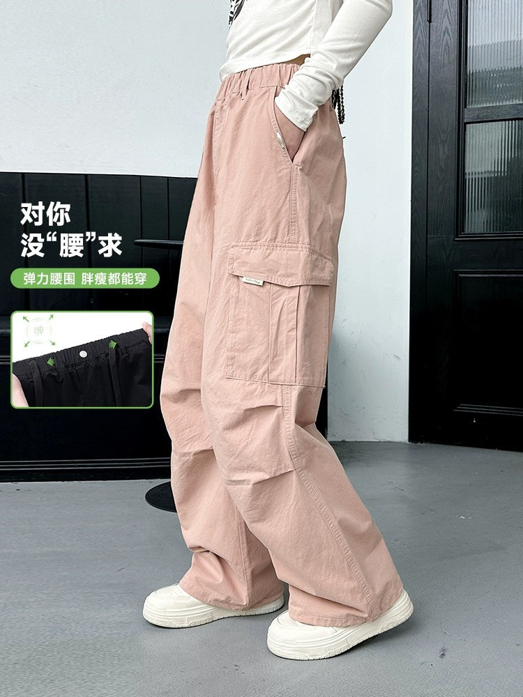 Girls' Pants Summer 2025 New Style Youth Girls Casual Loose Girls Cargo Pants Thin Sports Pants