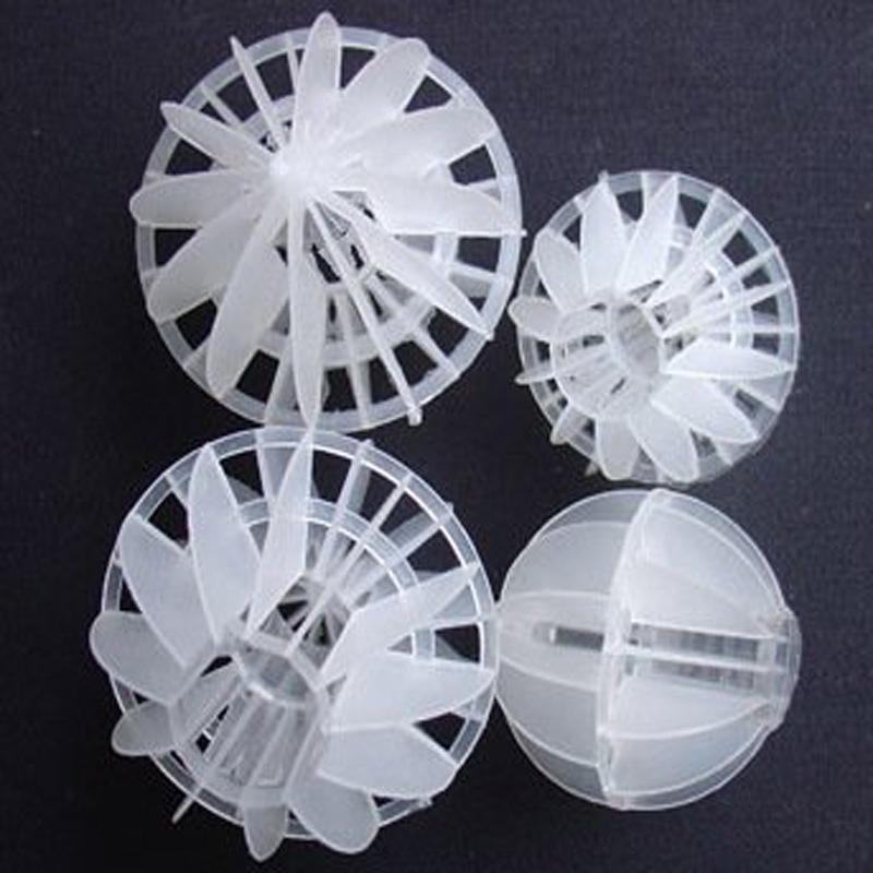 Spot Pp Multi-Sided Hollow Ball Plastic 50 Hollow Ball Spray Tower Filling Deodorizing Environmentally Friendly Porous Suspension Ball