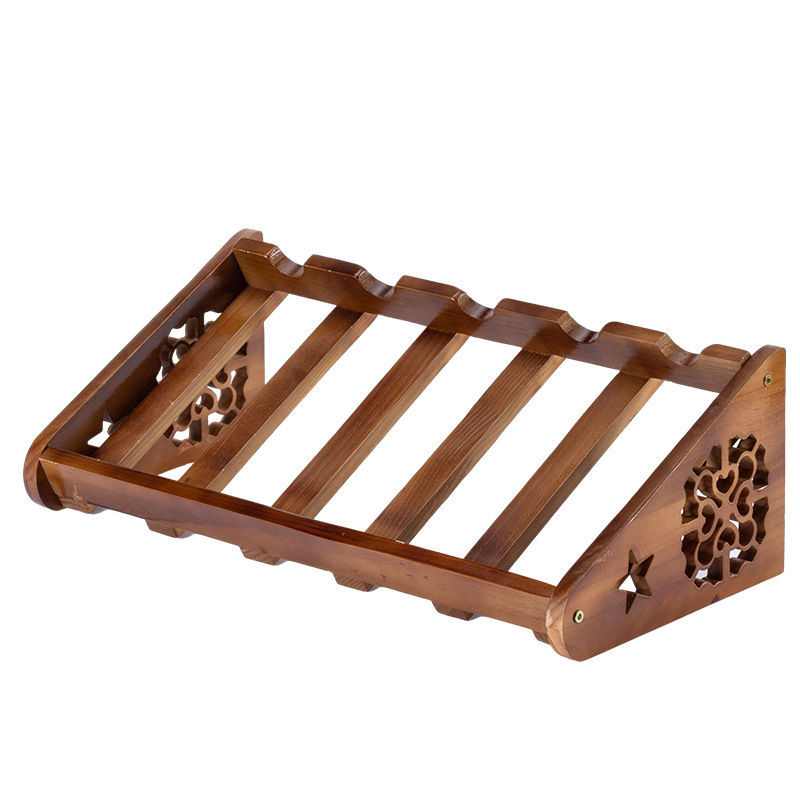 Wine Rack solid wood decoration household wine bottle rack oblique wine rack wooden wine cabinet display rack wine tray