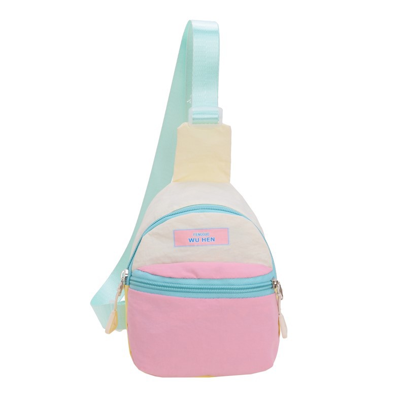 Creative and Trendy Dopamine Travel Mini Mobile Phone Bag, Small School Bag, Contrasting Color Cross-Body Bag for Outings, Versatile Daily Use Bag