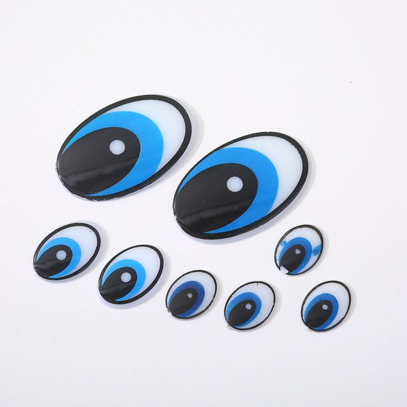 DIY making toy accessories black and white cartoon eyes ultra light clay rubber color mud plastic red eyes