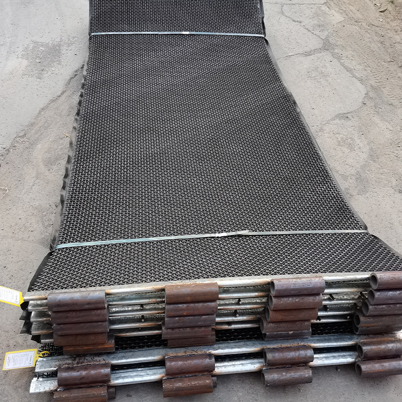 Manganese steel woven screen screen coal yard filter anti-blocking iron wire vibration woven mesh stone graded woven screen