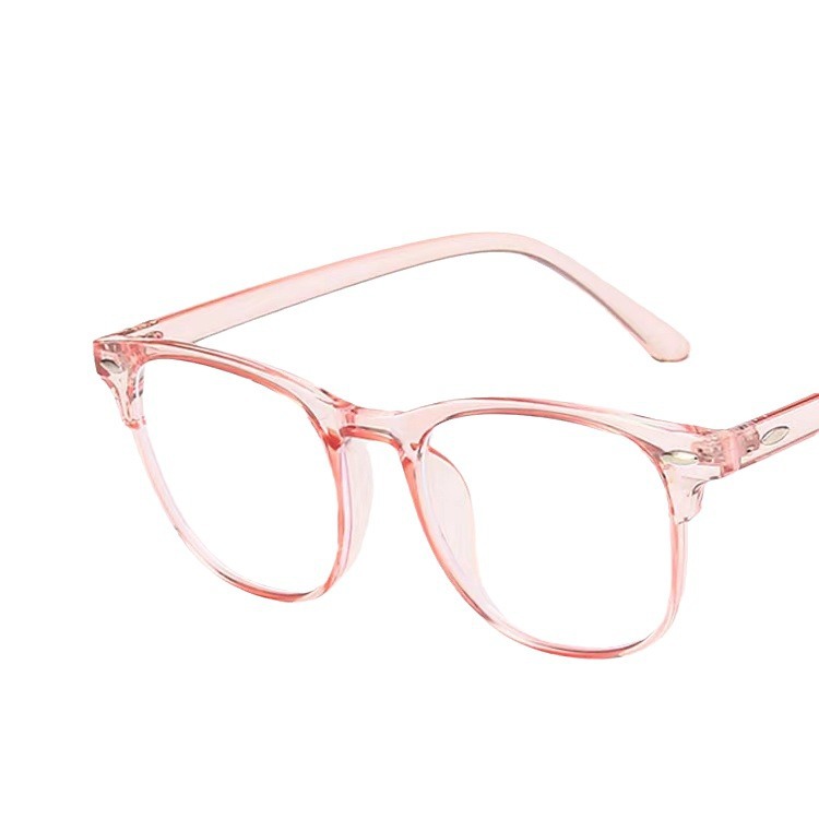 2024 New Internet Celebrity Same Style Myopia Glasses Retro Rice Nail Anti-Blue Light Flat Glasses Transparent Color Elegant Glasses Frame