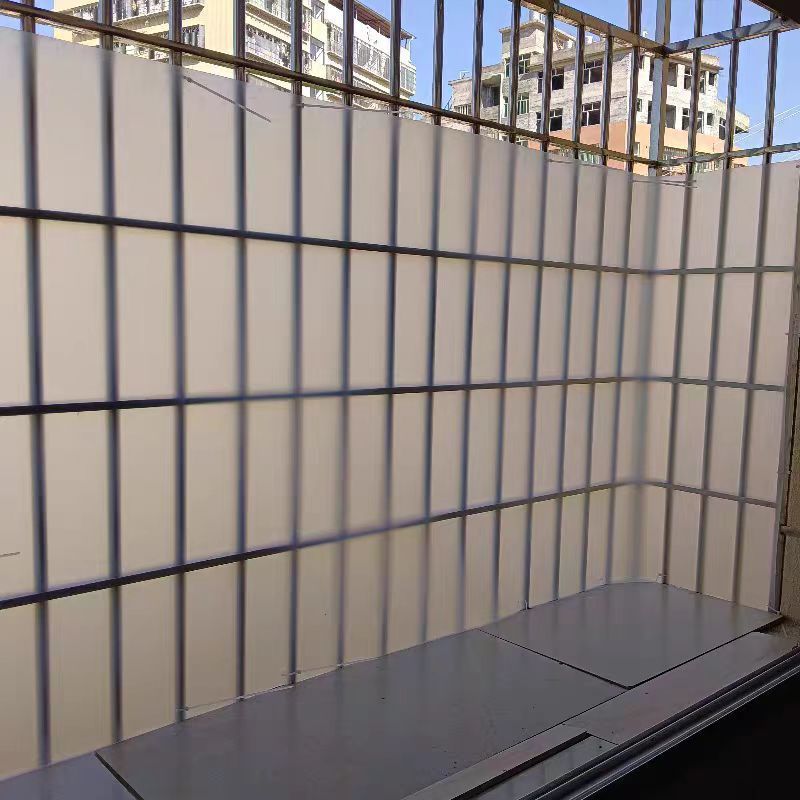 Balcony Anti-Theft Net Shielding Board Balcony Shielding Board Window Protection Rain Pp Frosted Translucent Board Isolation Board