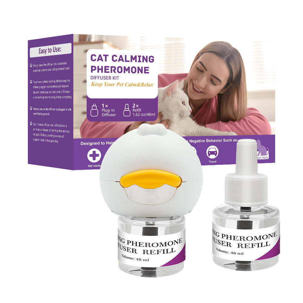 Cross-Border Pet Soothing Liquid for Calming Cats and Dogs, Pheromone Anti-Stress Prevention Set for Cats' Random Urination, Electric Heating Version