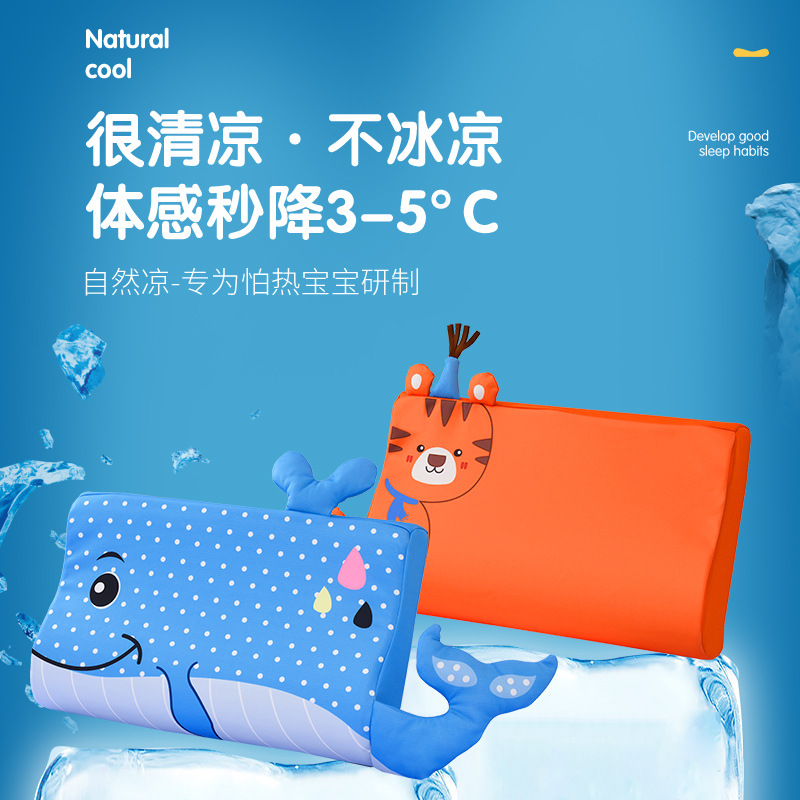 Slow rebound pillow cervical spine protection to help sleep cute cartoon memory cotton pillow core with pillowcase non-pressure pillow comfortable home