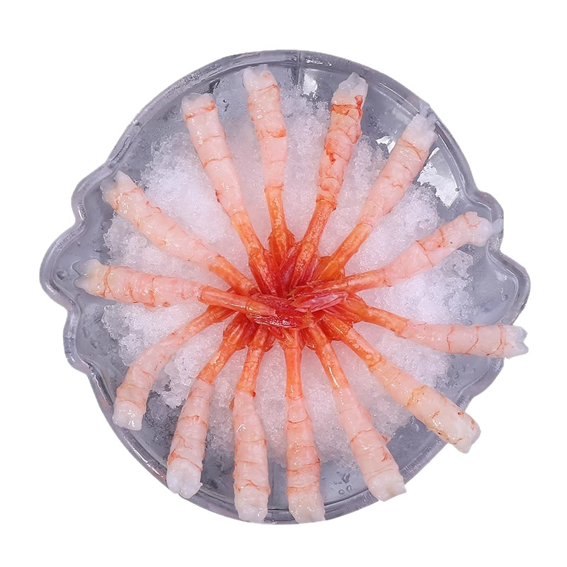 Arctic Sweet Shrimp 30 Fresh Shrimp Salmon Sashimi Cuisine Gourmet Head-removed Shelled Chilled Sushi Shrimp Aquatic Products